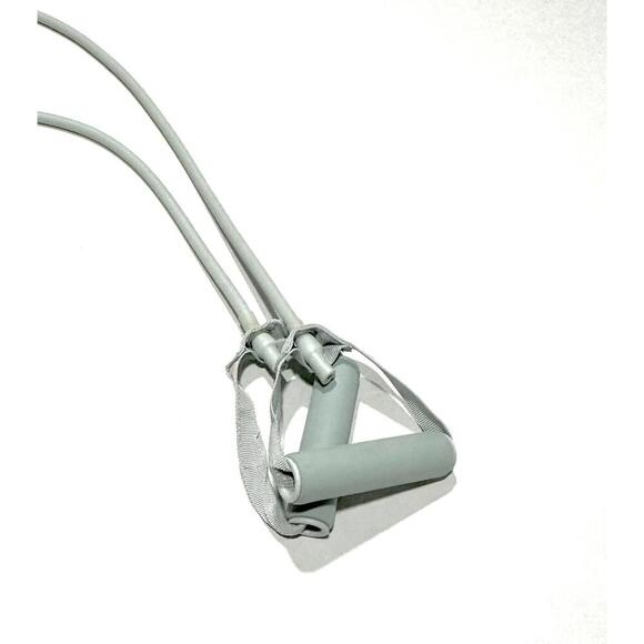 Blogilates Resistance Bands with Handles Stretch Pink Peach Blue Set of 3 - Picture 10 of 11